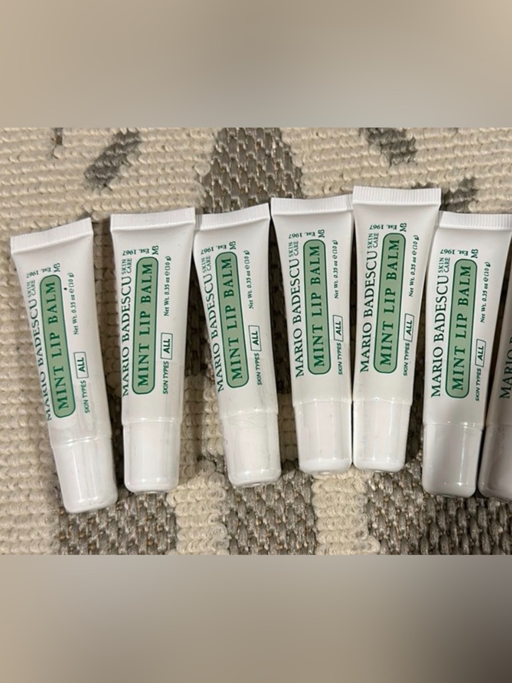 NEW Mario Badescu MINT LIP BALM (SQUEEZE TUBE) Bundle of 6